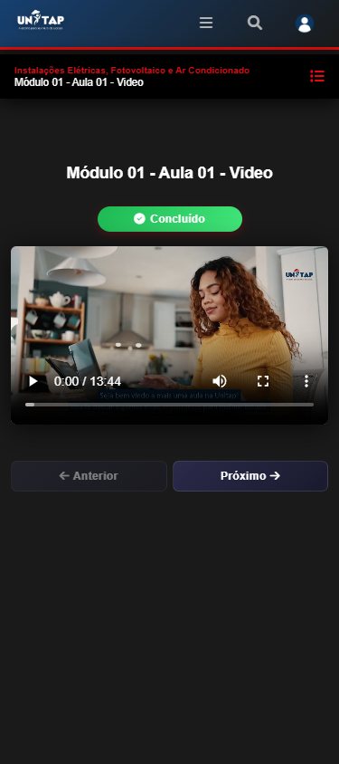 A mesma tela no celular